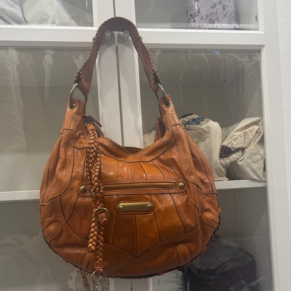 Isabella Fiore Brown Hobo with Vibrant Floral Pattern - Picture 3 of 13